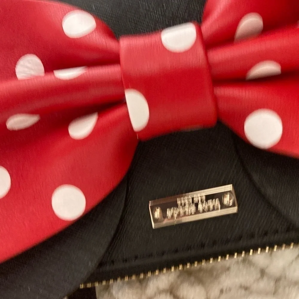 Kate spade x disney black mini bag Minnie Mouse